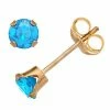 Flash Sale 💯 Unbranded Pure Gem Collection 10k Gold Swiss Blue Topaz Stud Earrings ⌛