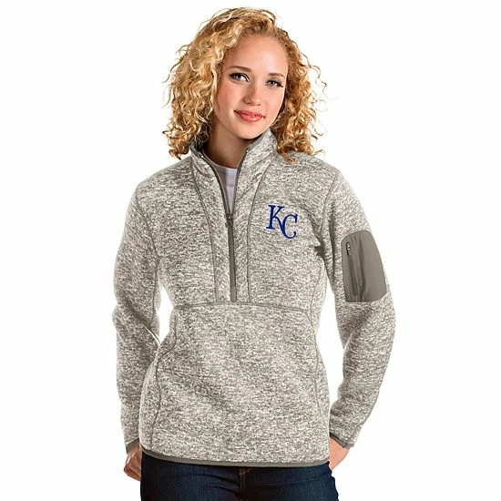 Promo ๐ฏ Unbranded ๐ฉ Women's Kansas City Royals 1/2 Zip Pullover Sweater ๐คฉ