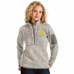 Cheapest 🎁 Unbranded 👩 Women's Pittsburgh Pirates 1/2 Zip Pullover Sweater ⭐