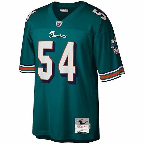 Best reviews of ๐ Unbranded Men's Mitchell & Ness Zach Thomas Aqua Miami Dolphins Legacy Replica Jersey ๐ - Image 3