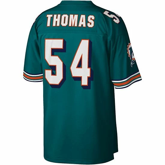 Best reviews of ๐ Unbranded Men's Mitchell & Ness Zach Thomas Aqua Miami Dolphins Legacy Replica Jersey ๐ - Image 4