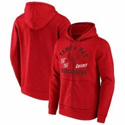 Brand new 🎉 Unbranded Men's NFL X Darius Rucker Collection By Fanatics Red Tampa Bay Buccaneers Slub Full-Zip Hoodie 🎁