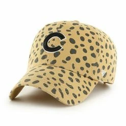 Wholesale 🧨 Unbranded 👩 Women's '47 Tan Chicago Cubs Cheetah Clean Up Adjustable Hat 🤩