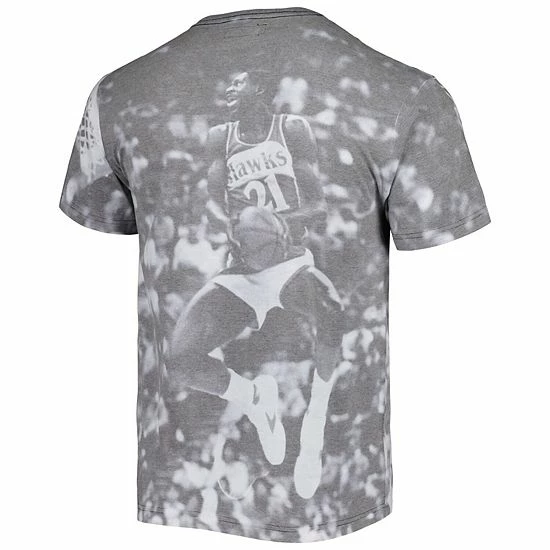 Cheap 🧨 Unbranded Men's Mitchell & Ness Dominique Wilkins Gray Atlanta Hawks Above The Rim Sublimated T-Shirt 🔥 - Image 4