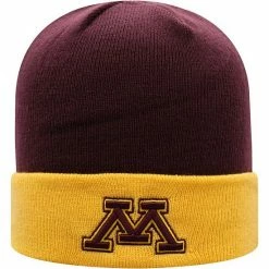 Deals ⭐ Unbranded Men's Top Of The World Maroon/Gold Minnesota Golden Gophers Core 2-Tone Cuffed Knit Hat ✔️