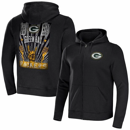 Coupon ๐ฅ Unbranded Men's NFL X Darius Rucker Collection By Fanatics Black Green Bay Packers Rocker Full-Zip Hoodie ๐ - Image 2