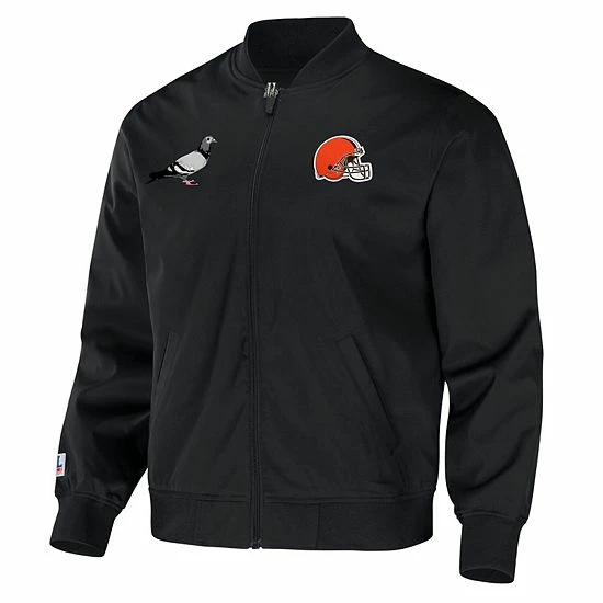 Promo 🥰 Unbranded Men's NFL X Staple Black Cleveland Browns Reversible Core Jacket ❤️ - Image 5