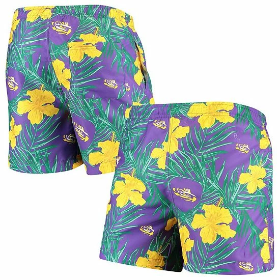 Outlet ⌛ Unbranded Men's Purple LSU Tigers Swimming Trunks ⌛ - Image 2