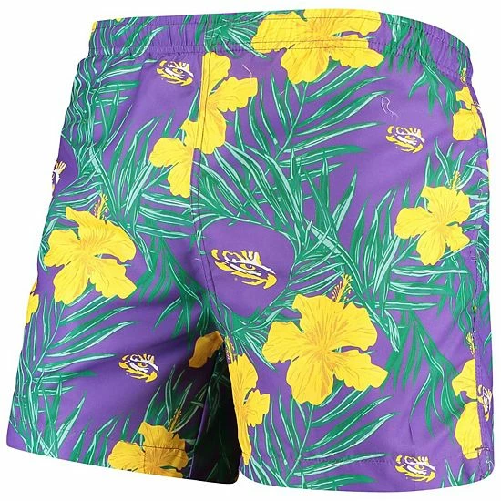 Outlet ⌛ Unbranded Men's Purple LSU Tigers Swimming Trunks ⌛ - Image 3