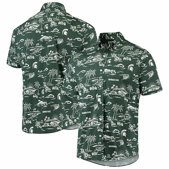 Top 10 🌟 Unbranded Men's Reyn Spooner Green Michigan State Spartans Classic Button-Down 👚 Shirt ⭐ - Image 2