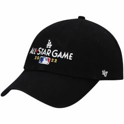 Coupon 🛒 Unbranded Men's '47 Black Los Angeles Dodgers 2022 MLB All-Star Game Clean Up Adjustable Hat 😀