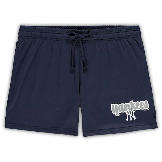 Deals ✔️ Unbranded 👩 Women's Concepts Sport Navy New York Yankees Plus Size Cloud Tank Top & Shorts Sleep Set 🥰 - Image 4