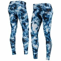 Outlet 😀 Unbranded 👩 Women's FOCO College Navy Seattle Seahawks Tie-Dye Leggings ❤️
