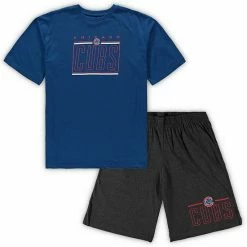 Best reviews of ❤️ Unbranded Men's Concepts Sport Royal/Heathered Charcoal Chicago Cubs Big & Tall T-Shirt & Shorts Sleep Set 🌟