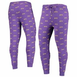 Cheapest 😍 Unbranded The Wild Collective Purple Los Angeles Lakers Allover Logo Jogger Pants 🧨