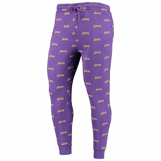 Cheapest ๐ Unbranded The Wild Collective Purple Los Angeles Lakers Allover Logo Jogger Pants ๐งจ - Image 3