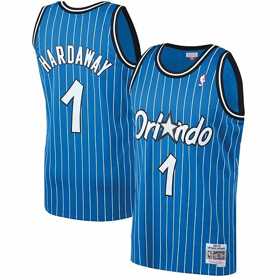Coupon 😉 Unbranded Men's Mitchell & Ness Penny Hardaway Blue Orlando Magic Big & Tall Hardwood Classics Jersey 👏 - Image 2