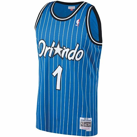 Coupon 😉 Unbranded Men's Mitchell & Ness Penny Hardaway Blue Orlando Magic Big & Tall Hardwood Classics Jersey 👏 - Image 3
