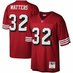 Budget 🛒 Unbranded Men's Mitchell & Ness Ricky Watters Scarlet San Francisco 49ers Legacy Replica Jersey 🥰