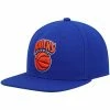 Best Sale 🧨 Unbranded Men's Mitchell & Ness Blue New York Knicks Hardwood Classics Team Ground 2.0 Snapback Hat 🧨