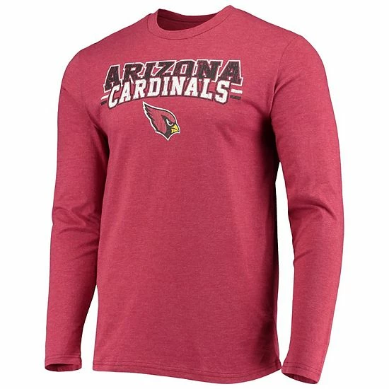 Best Sale ๐งจ Unbranded Men's Concepts Sport Black/Cardinal Arizona Cardinals Meter Long Sleeve T-Shirt & Pants Sleep Set ๐ฅ - Image 3
