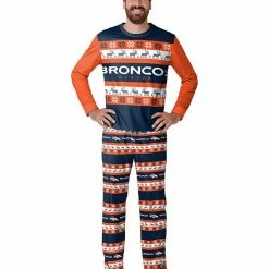 Best reviews of ⌛ Unbranded Men's FOCO Navy Denver Broncos Team Ugly Pajama Set 🔥
