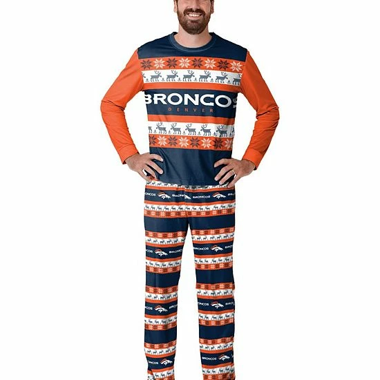 Best reviews of ⌛ Unbranded Men's FOCO Navy Denver Broncos Team Ugly Pajama Set 🔥