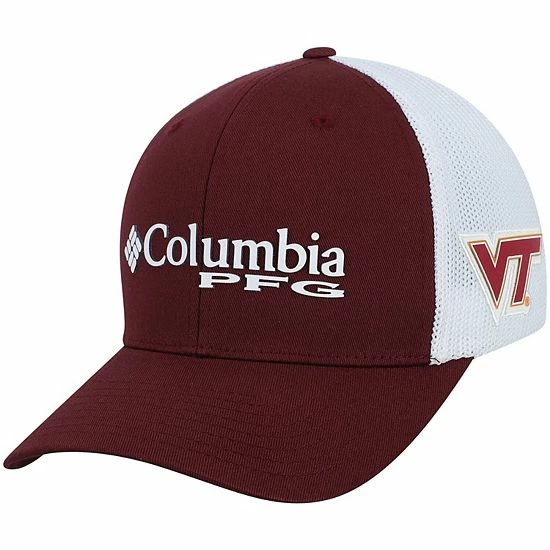 Cheap ✔️ Unbranded Men's Columbia Maroon Virginia Tech Hokies Collegiate PFG Flex Hat 😍 - Image 2