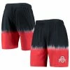 Deals 😍 Unbranded Men's Mitchell & Ness Black/Scarlet Ohio State Buckeyes Tie-Dye Shorts 😉