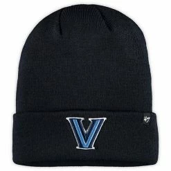 Best Sale 🥰 Unbranded Men's '47 Navy Villanova Wildcats Raised Cuffed Knit Hat 🎉