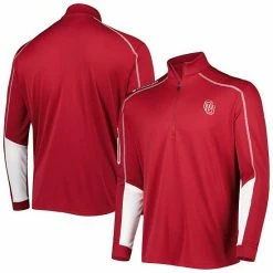 Flash Sale ⭐ Unbranded Men's Columbia Crimson Oklahoma Sooners Shotgun 2.0 Omni-Wick Quarter-Zip Jacket ⌛
