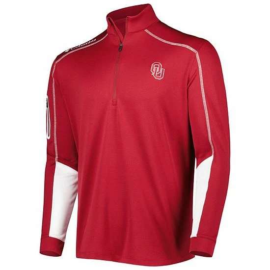 Flash Sale ⭐ Unbranded Men's Columbia Crimson Oklahoma Sooners Shotgun 2.0 Omni-Wick Quarter-Zip Jacket ⌛ - Image 3