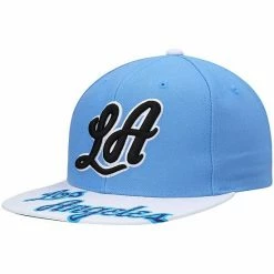 Budget ⌛ Unbranded Men's Mitchell & Ness X Lids Powder Blue/White Los Angeles Lakers Hardwood Classics Reload 3.0 Snapback Hat 🎉
