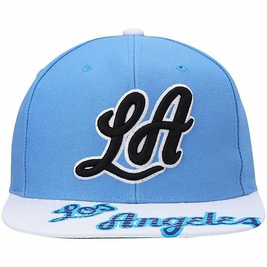 Budget โ Unbranded Men's Mitchell & Ness X Lids Powder Blue/White Los Angeles Lakers Hardwood Classics Reload 3.0 Snapback Hat ๐ - Image 3