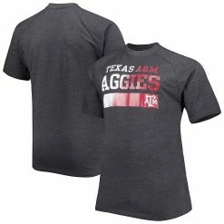 Brand new 🥰 Unbranded Men's Charcoal Texas A&M Aggies Big & Tall Raglan T-Shirt ⌛