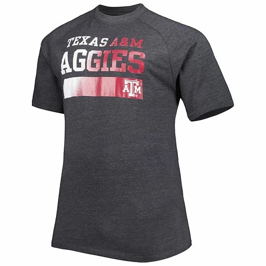Brand new ๐ฅฐ Unbranded Men's Charcoal Texas A&M Aggies Big & Tall Raglan T-Shirt โ - Image 3