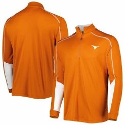 Best Sale ✔️ Unbranded Men's Columbia Texas Orange Texas Longhorns Shotgun 2.0 Omni-Wick Quarter-Zip Jacket 😀