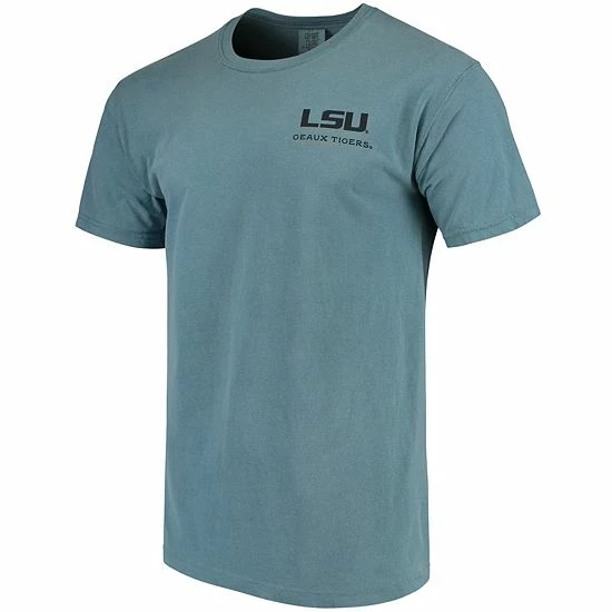 Flash Sale 🧨 Unbranded Men's Blue LSU Tigers State Scenery Comfort Colors T-Shirt ✨ - Image 3