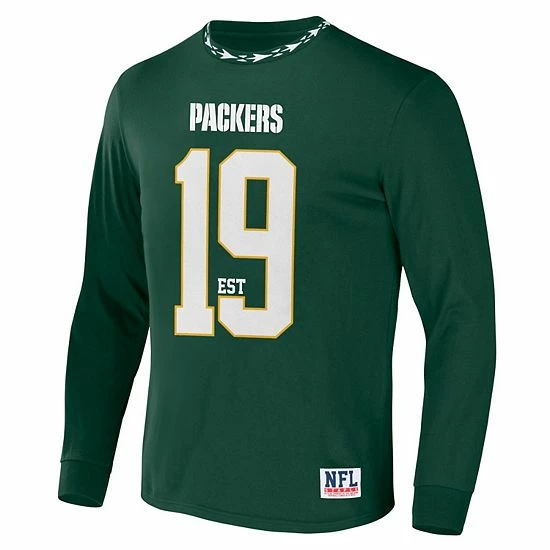 New โญ Unbranded Men's NFL X Staple Hunter Green Green Bay Packers Core Team Long Sleeve T-Shirt ๐ - Image 3