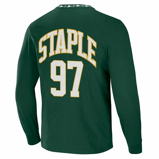 New โญ Unbranded Men's NFL X Staple Hunter Green Green Bay Packers Core Team Long Sleeve T-Shirt ๐ - Image 4
