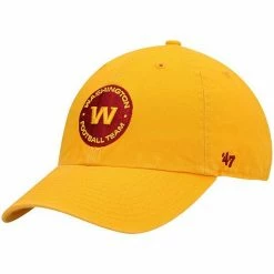 Wholesale 🎉 Unbranded Men's '47 Gold Washington Football Team Secondary Clean Up Adjustable Hat ✨