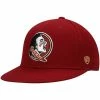 Deals 🤩 Unbranded Men's Top Of The World Garnet Florida State Seminoles Team Color Fitted Hat 😀