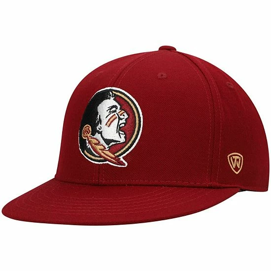Deals 🤩 Unbranded Men's Top Of The World Garnet Florida State Seminoles Team Color Fitted Hat 😀 - Image 2