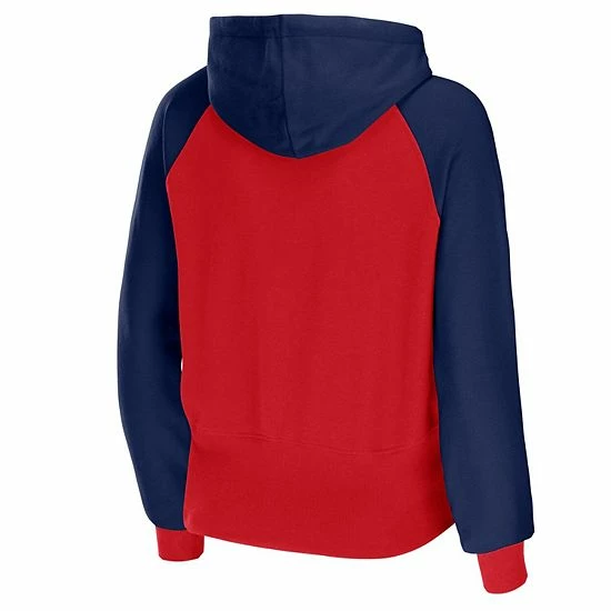 Discount 🥰 Unbranded 👩 Women's WEAR By Erin Andrews Red New England Patriots Colorblock Full-Zip Hoodie ⭐ - Image 4