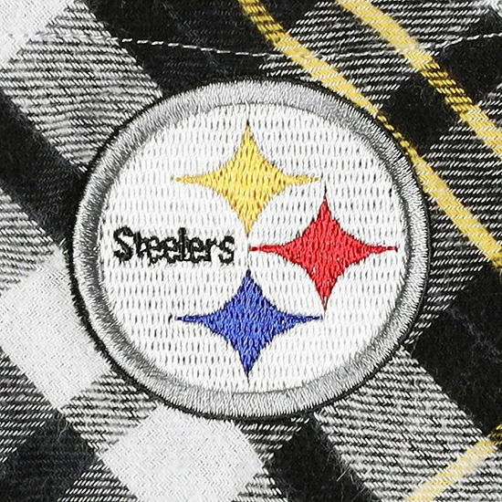 Deals โ๏ธ Unbranded ๐ฉ Women's Concepts Sport Black/Gold Pittsburgh Steelers Mainstay Flannel Full-Button Long Sleeve Nightshirt ๐ - Image 5