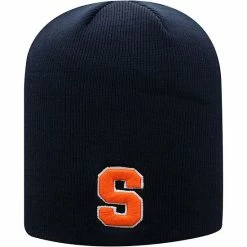 Best Pirce ✨ Unbranded Men's Top Of The World Navy Syracuse Orange Core Knit Beanie 🥰