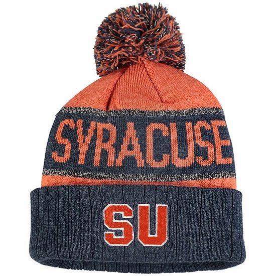 Top 10 ⭐ Unbranded Youth Top Of The World Orange Syracuse Orange Below Zero Cuffed Knit Hat With Pom ⭐ - Image 2