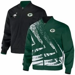 Buy 😀 Unbranded Men's NFL X Staple Hunter Green Green Bay Packers Reversible Core Jacket 😀