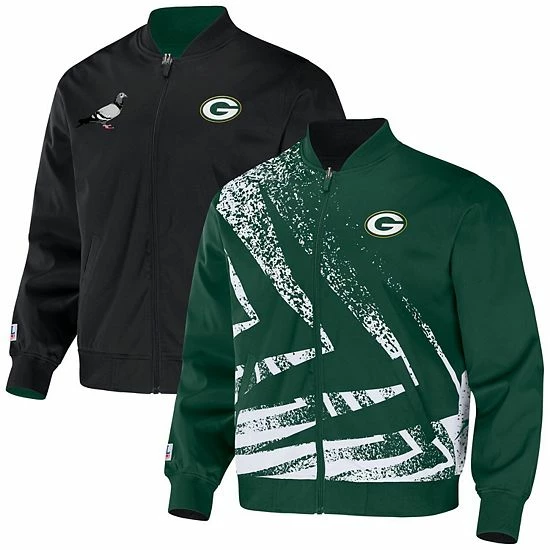 Buy ๐ Unbranded Men's NFL X Staple Hunter Green Green Bay Packers Reversible Core Jacket ๐ - Image 2