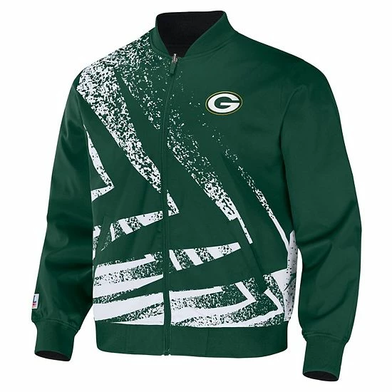 Buy ๐ Unbranded Men's NFL X Staple Hunter Green Green Bay Packers Reversible Core Jacket ๐ - Image 3